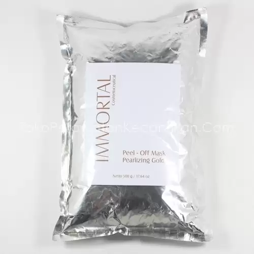 MASKER PEEL OFF PEARLIZING GOLD 500 GR 2 MASKER PEEL OFF PEARLIZING GOLD 500 GR