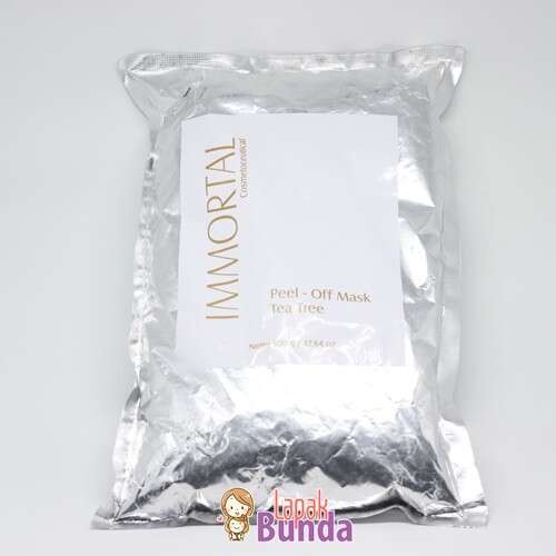 IMMORTAL MASKER PEEL OFF TEA TREE ANTI ACNE 500 GR 1 immortal masker peel off tea tree