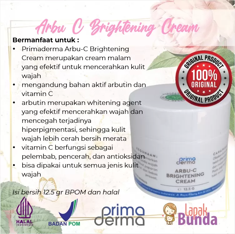 arbu c brightening cream primaderma