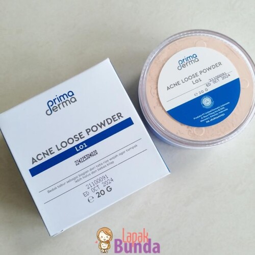 bedak tabur primaderma acne loose powder