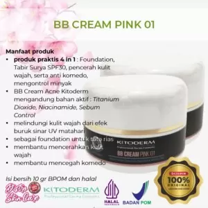 bb cream pink 01 kitoderm