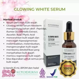 KITODERM GLOWING WHITE SERUM PEMUTIH