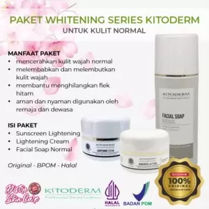 KITODERM PAKET WHITENING SERIES UNTUK KULIT NORMAL