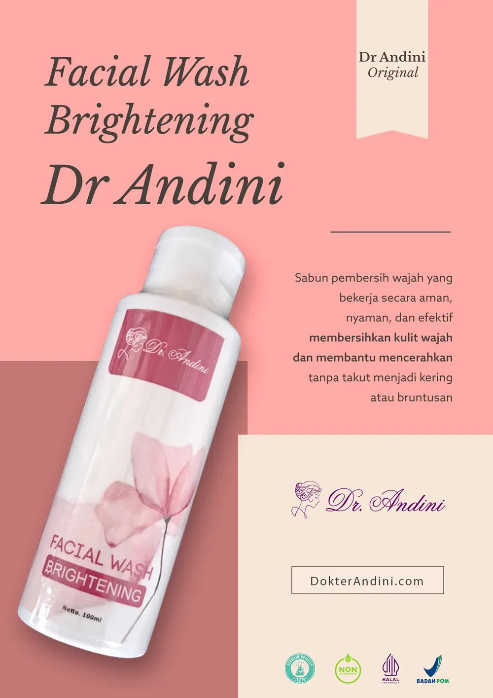 facial wash brightening dr andini