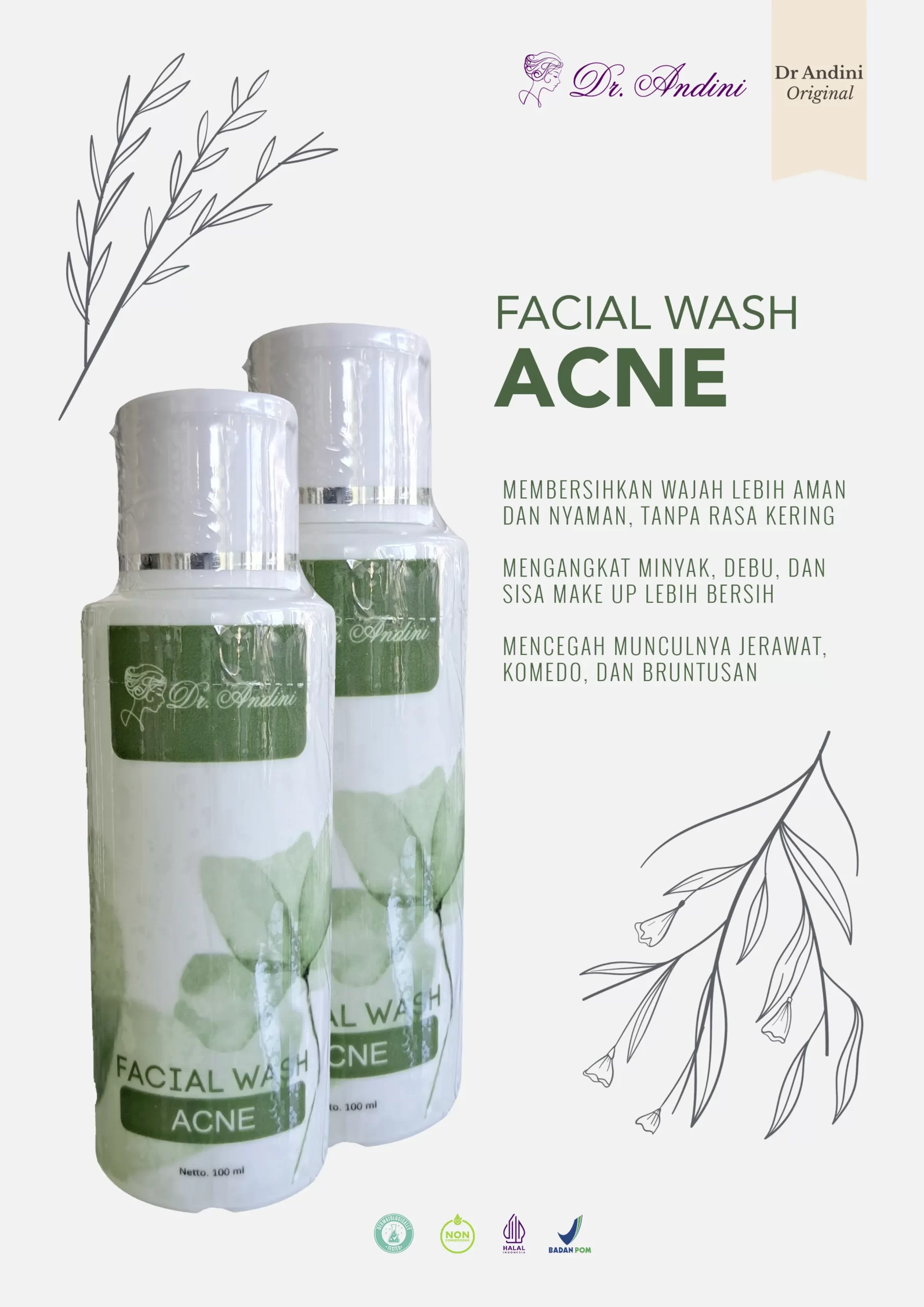 Facial wash acne dr andini