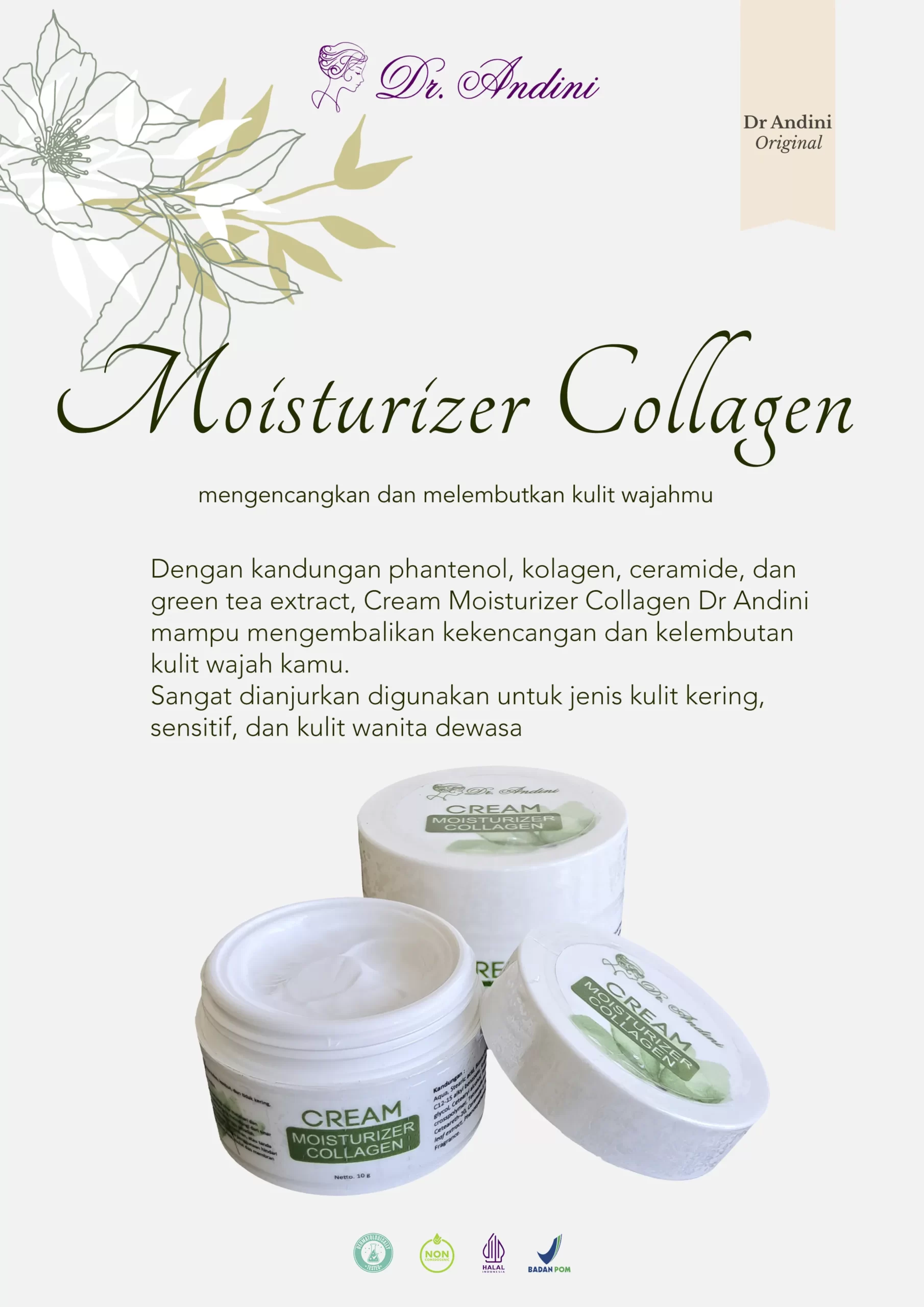 moisturizer collagen dr andini