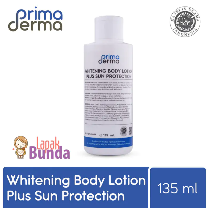PRIMADERMA HANDBODY SIANG WHITENING BODY LOTION PLUS SUN PROTECTION